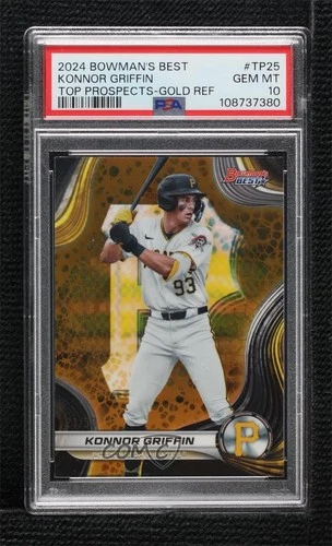 2024 Bowman's Best Top Prospects Gold Refractor 21/50 Konnor Griffin PSA 10 0wc9