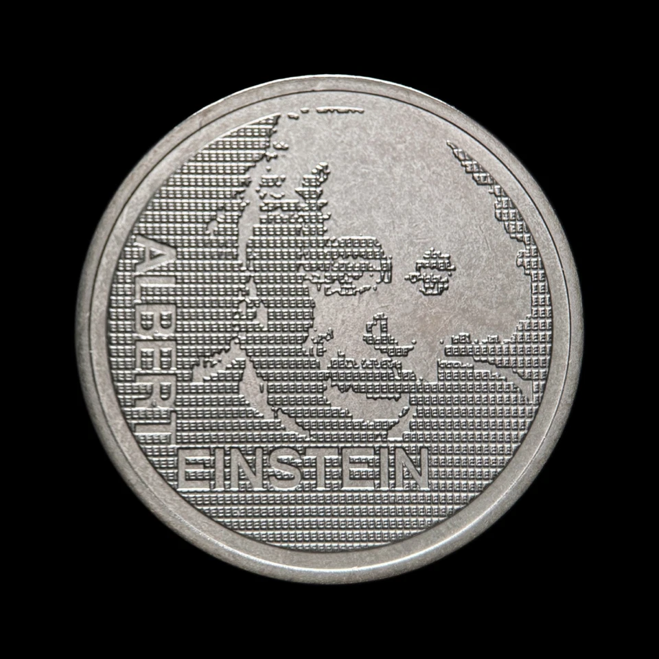 SWITZERLAND. 1979, 5 Francs - Albert Einstein, Portrait, Letter E, 1 UNC - Image 3 of 3