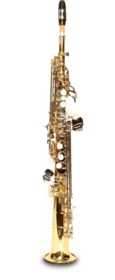 SYMPHONIE WESTERWALD® DESIGN Sopransaxophon Sopran Saxofon Gold/Silber Neu