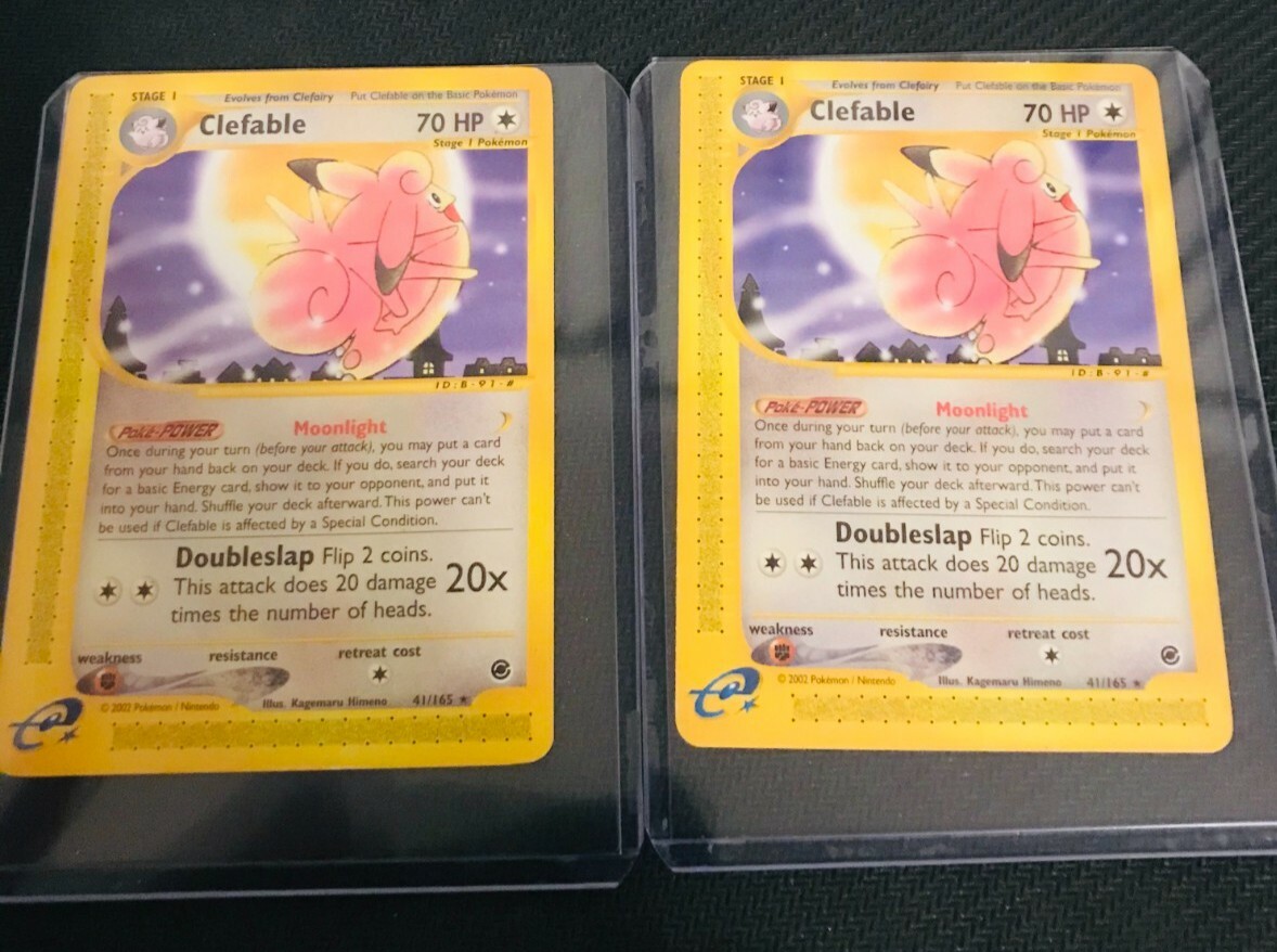 Pokemon Expedition Series 2 UN-COMMON Clefable 41/165 – NM/M Condition