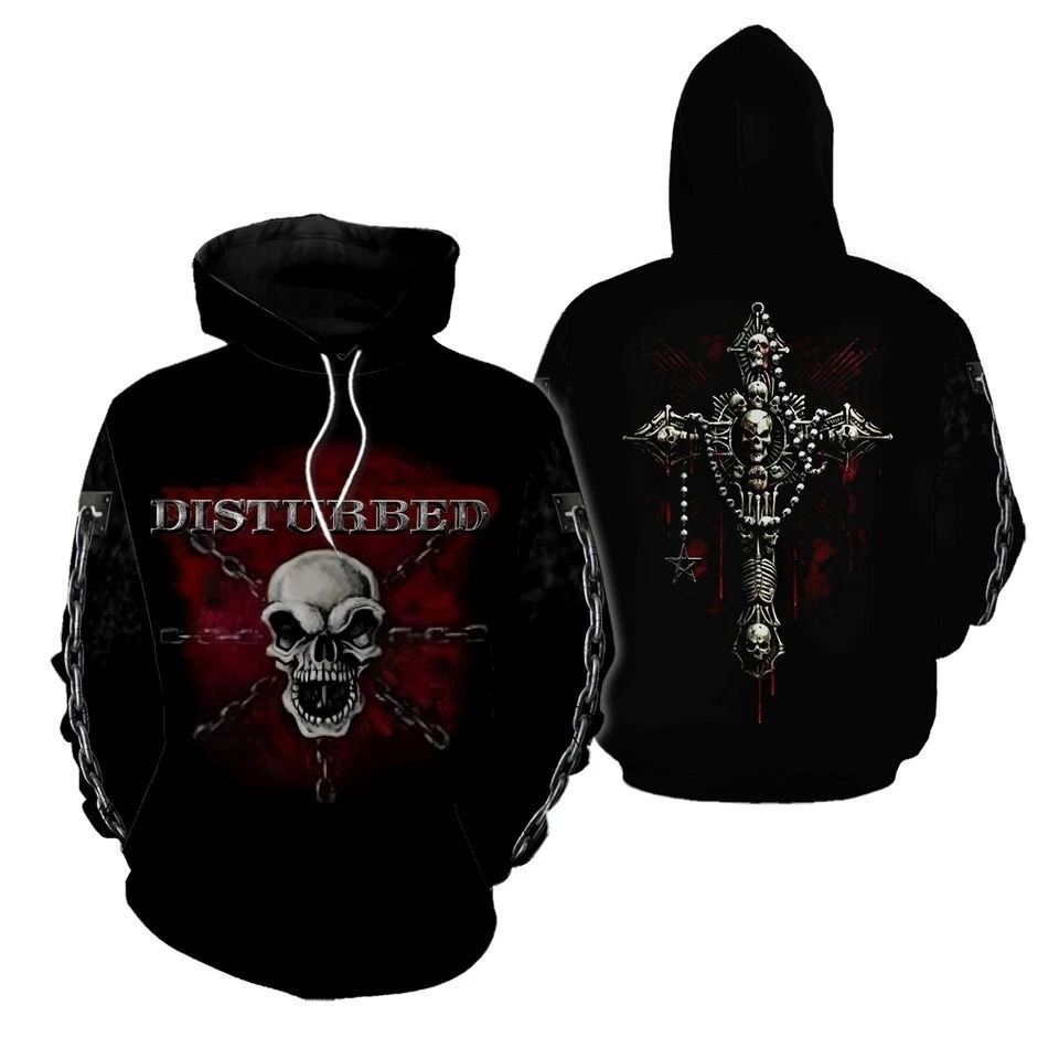 Disturbed 3D hoodie Cool band