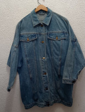 Vintage 1990s 80s Venezia Womens M/l Wash Denim Jean Jacket Oversized