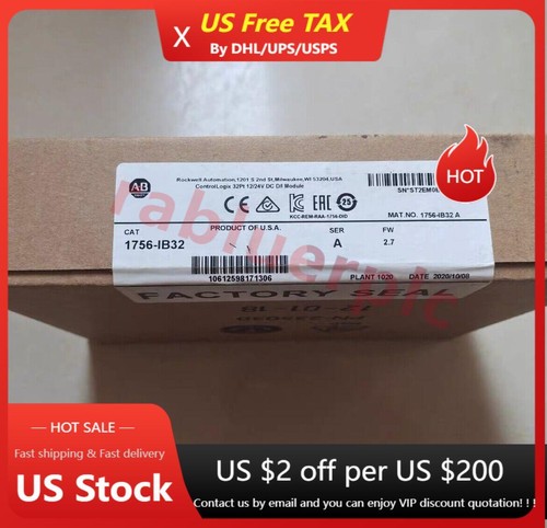 New Factory Sealed AB 1756-IB32 SER A ControlLogix 32 Pt 12/24V Module 1756IB32