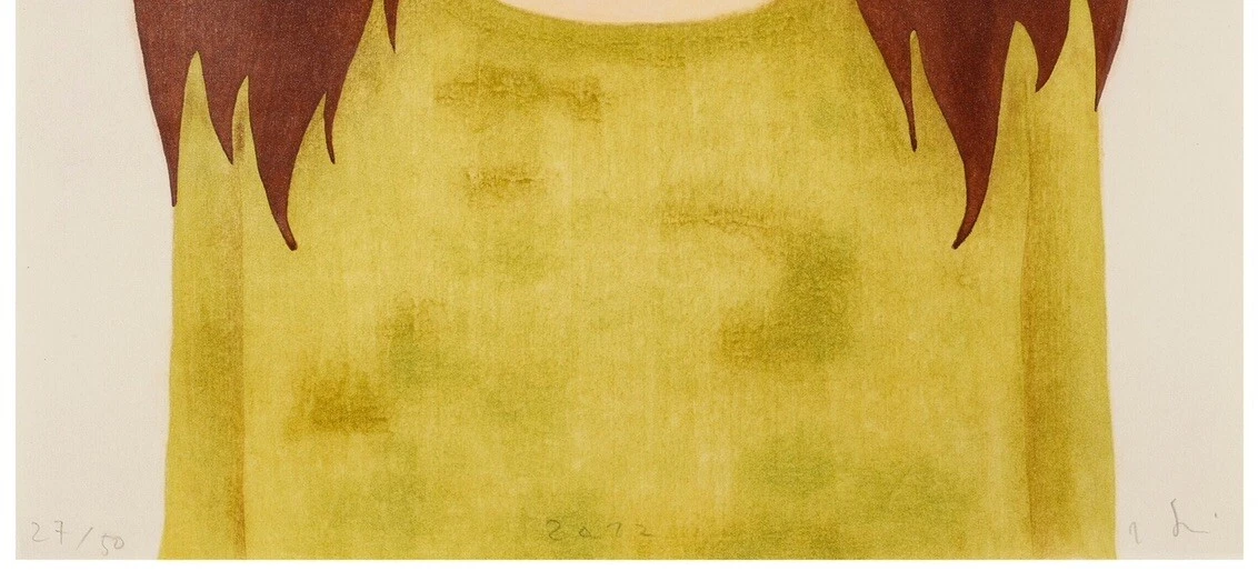 Yoshitomo Nara - Untitled (Eye Patch) - A4 Wall Art Print, Signed, Dated.