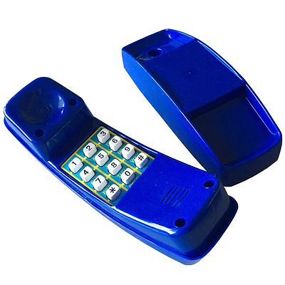 Spieltelefon Kinder Telefon blau für Spielhaus Spielturm Spielzeug Kletterturm