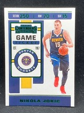 Nikola Jokic 2019-20 Panini Contenders GREEN GAME TICKET NBA Card Nuggets