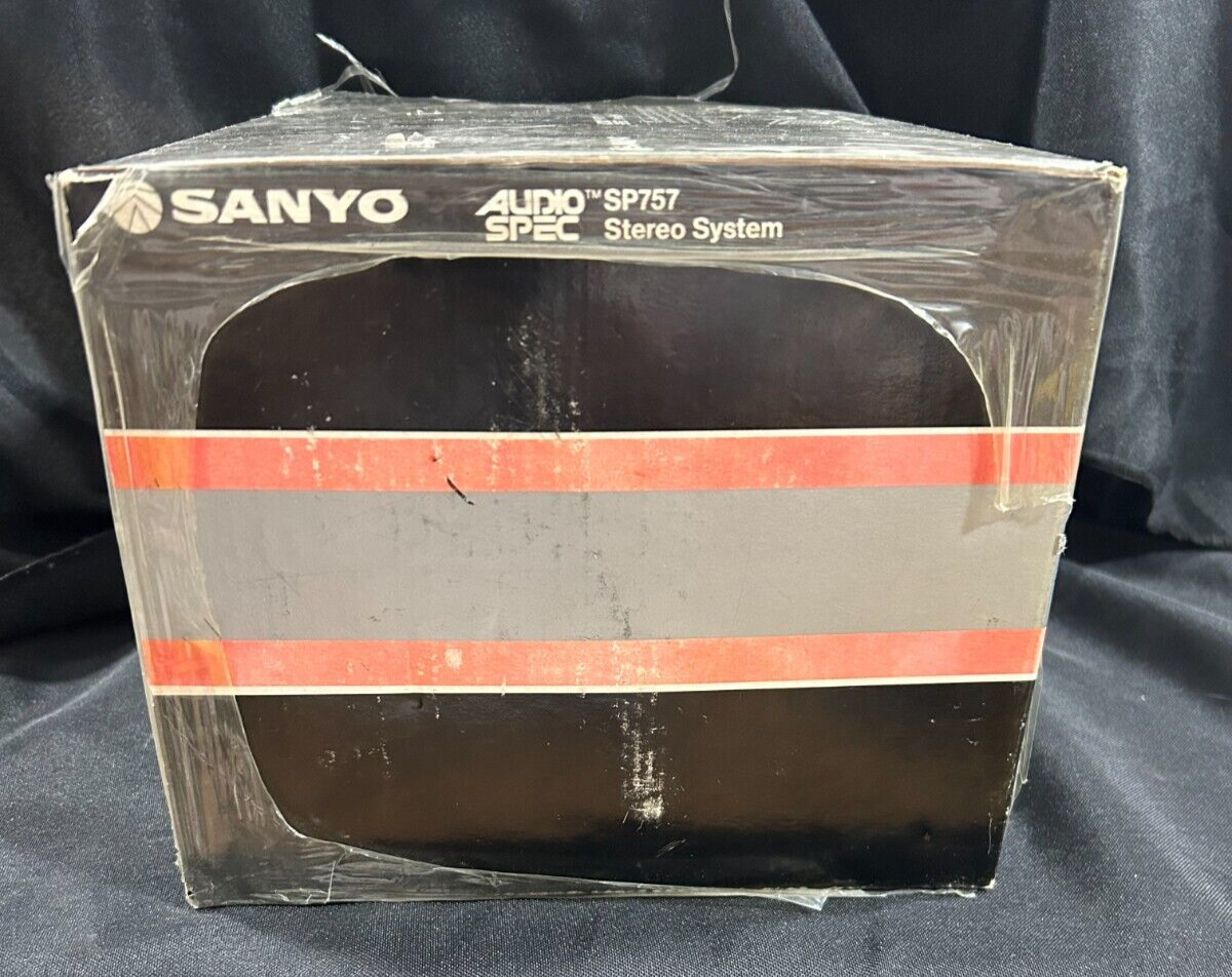 1980S Vintage Sanyo Audio Spec Stereo System Model No. Sp757 NEW