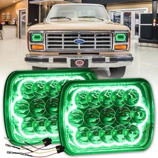 2X 5x7 7x6" LED Headlights Hi-Lo For 1982-2012 Ford E-150 E-250 E-350 Van H6054