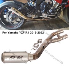 For Yamaha YZF-R1 R1 MT-10 2015-2021 Exhaust Pipe Mid Link Tube Muffler Slip On