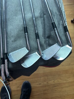 1987-88 Ben Hogan Radial Underline Iron Set 7 (E-3-8) Apex 4 Steel