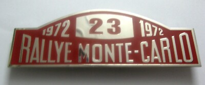 Car Badge- Rallye Monte Carlo 1972-23 car grill badge emblem Mg jaguar triumph