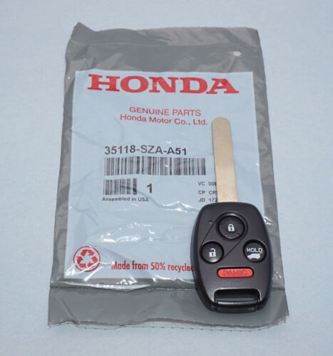 NEW Genuine OEM Honda Pilot Driver #1  Remote Key 4 Button 35118-SZA-A31