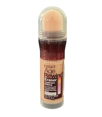 Maybelline Instant Age Rewind Eraser Treatment Makeup # 220 Sandy Beige New