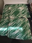 Hand Knitted Dishcloth or WashCloths New Set of Green And White — photo 1