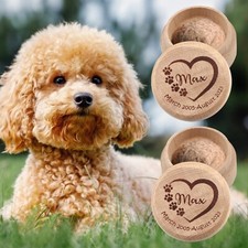 Personalized Pet Memorial Gifts for Dogs Cats, Custom Pet Hair Keepsake Box