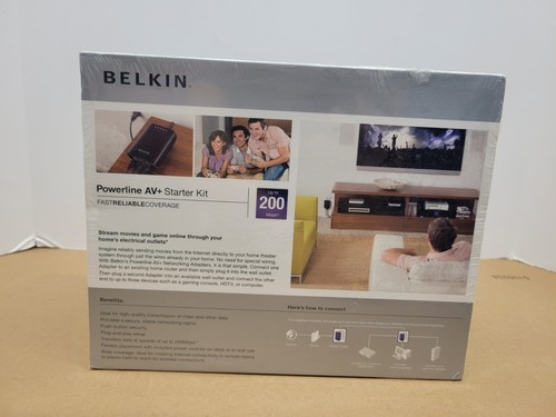 Belkin 200 Mbps Powerline 3-Port Adapter - Picture 3 of 5
