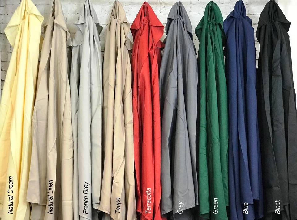 Ersatzstoff Sonnenschirm Gartendach 2M 2,5M 2,7M 3M 3X2M Abdeckung 6 oder 8 Arme - Bild 2 von 2