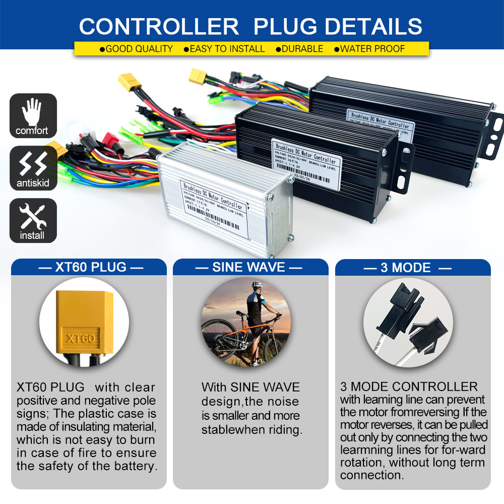 Kit de contrôleur d'onde sinusoïdale LCD7C Panel 30A Kit de contrôleur