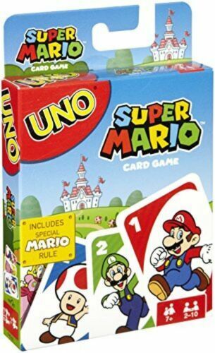  Waddingtons Number 1 Super Mario WHOT! Card Game, Take Turns  Matching Shapes, Numbers, and Characters Including Mario, Luigi, Yoshi,  Peach and Toad, Educational Travel Game for Ages 5 Plus : Toys