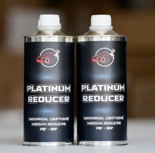 Platinum Universal Medium Urethane Reducer Quart Size! 2 PACK Automotive Paint