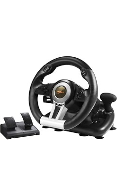 PXN V3Pro Racing Car Gaming Steering Wheel W/ Pedals for PS4 PC XBOX Switch PS3