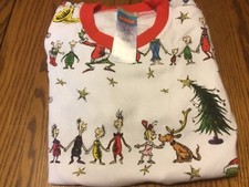 Pottery Barn Kids The Grinch Dr. Seuss Pajama PJ Set Size 14 christmas