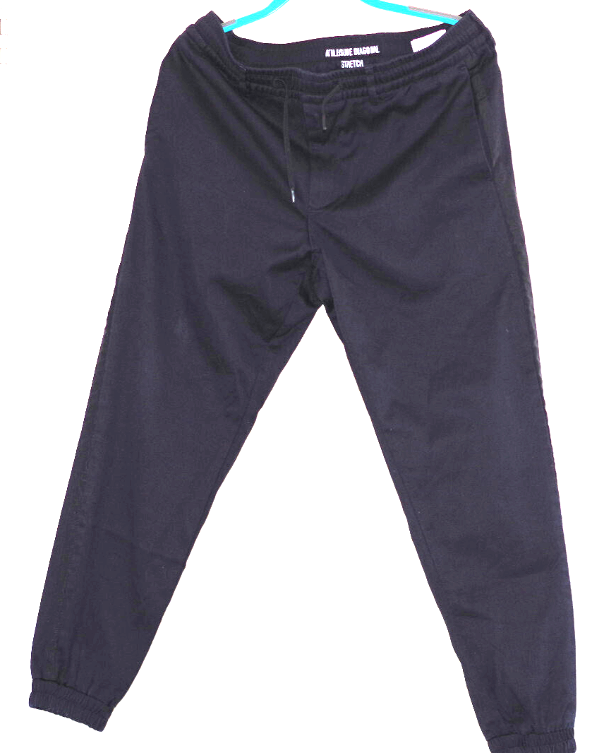 KEEN Pantaloni da jogging Boss Navy athleisure diagonali acuti con polsini conici da uomo taglia: 36R