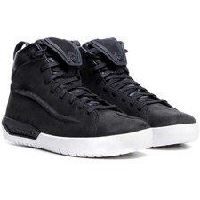 SCARPE SHOES MOTO DAINESE METRACTIVE D-WP BLACK WHITE NERO ZIP E LACCI TG 42