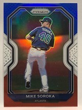 2021 Panini Prizm Tier 2 MIKE SOROKA Red White Blue Prizm ATLANTA BRAVES
