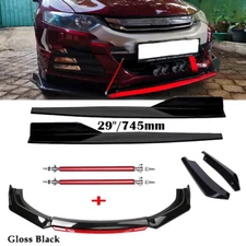 Front Bumper Lip Spoiler Splitter Rear Lip Side Skirt For Honda Insight
