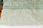 Kim Seybert NYC scarf mint green wrap 100% wool delicate embroidery — photo 3