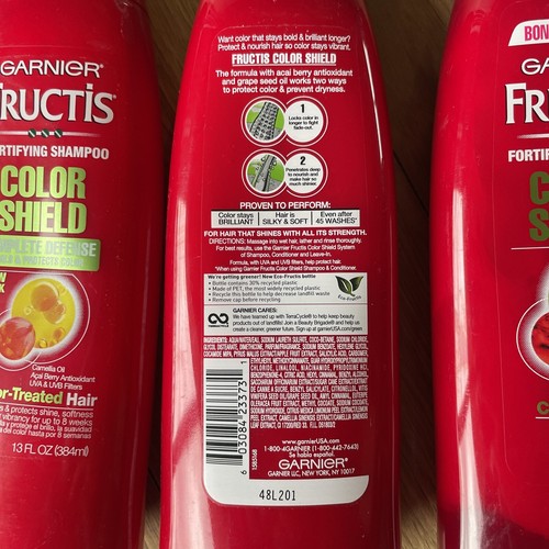 5x Garnier Fructis Color Shield Complete Defense Shampoo Açaí 13oz - Picture 5 of 5