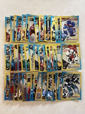 Lot (46) Different 1994-95 SCORE HOCKEY GOAL LINE INSERT PARALLELS 