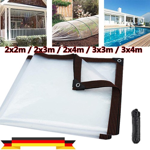 Wasserdichte PVC Plane 2 x 6M mit Ösen für Gartenmöbel