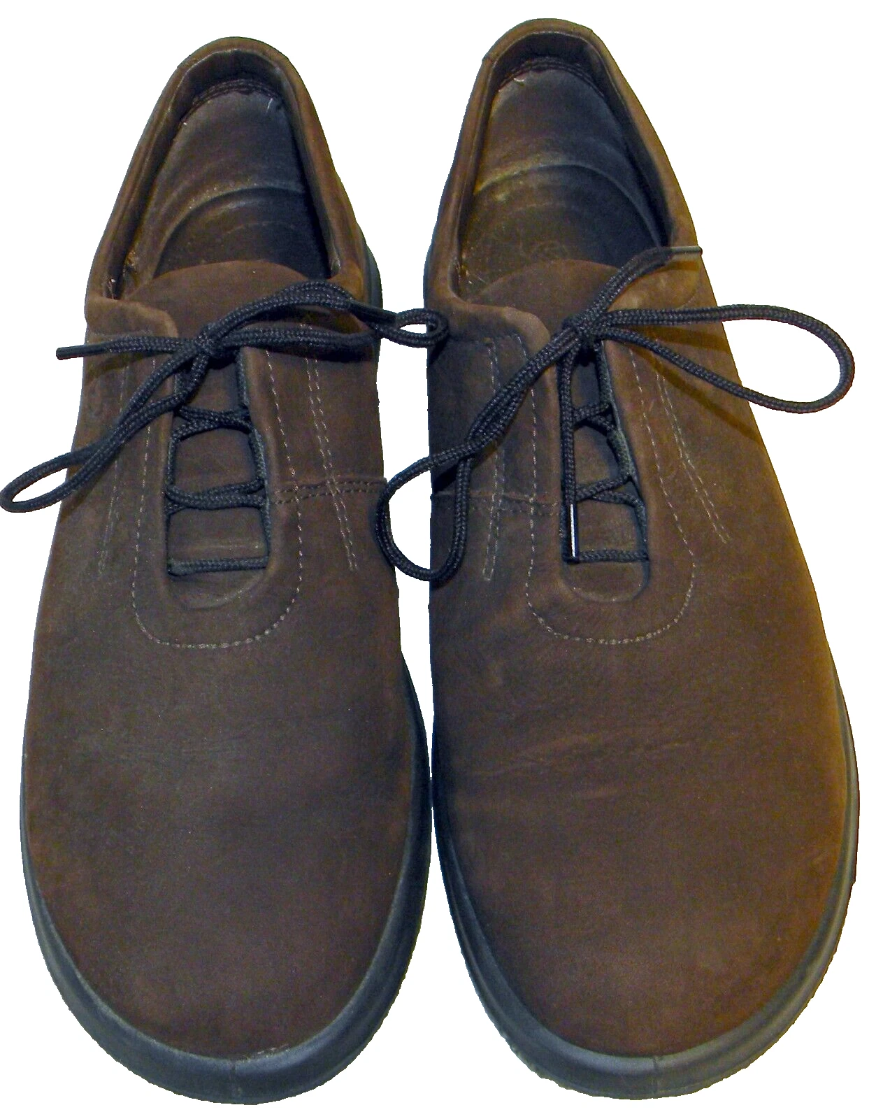 ECCO Scarpe comode donna Oxford in pelle scamosciata marrone Sneakers taglia 9M EU 40