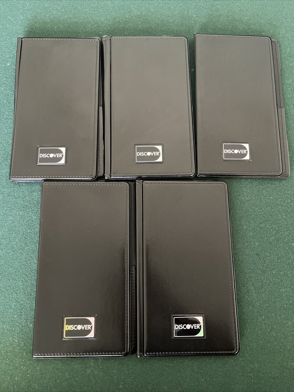 Restaurant Credit Card Holder Check Presenter Waiter Waitress Book Lot of 5