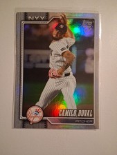 2026 Topps Series 1 Camilo Doval #75 Rainbow Foil Variation Yankees