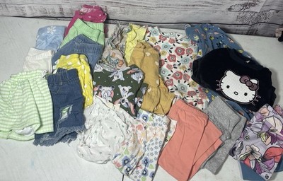 20pc 18m-24m Girls Stitch, Hello Kitty, Bluey, Ect. Spring/Summer Clothing 