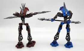 Lot of 2 Vintage LEGO BIONICLES Rahkshi Sets 8587 & 8590 - Complete no man/box