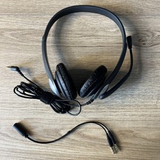 NEW CYBER ACOUSTICS AC-204 STEREO HEADSET 3.5MM PLUG SCHOOL/STUDENT/CLASSROOM