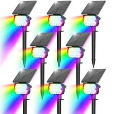 Solar Landscape Spotlights Adjustable Outdoor, Uplights Solar Waterproof IP67...