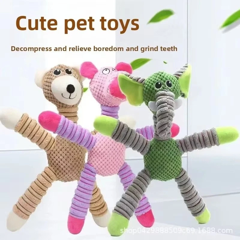 Unzerstörbares Großes Hundespielzeug Mit Geräuschen Training Der Backenzähne Neu - Bild 4 von 4