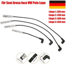 4xZündkabelsatz für Seat Arosa 6H1 Inca 6K9 VW Lupo 6E1, 6X1 Polo 6N2 6V2 6V5
