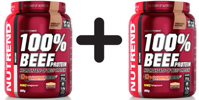 2 x Nutrend 100% Beef Protein, Chocolate Hazelnut - 900g (36,08 EUR/kg)