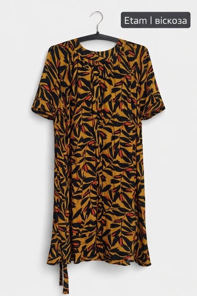 Women Etam Dress Beige Viscose L