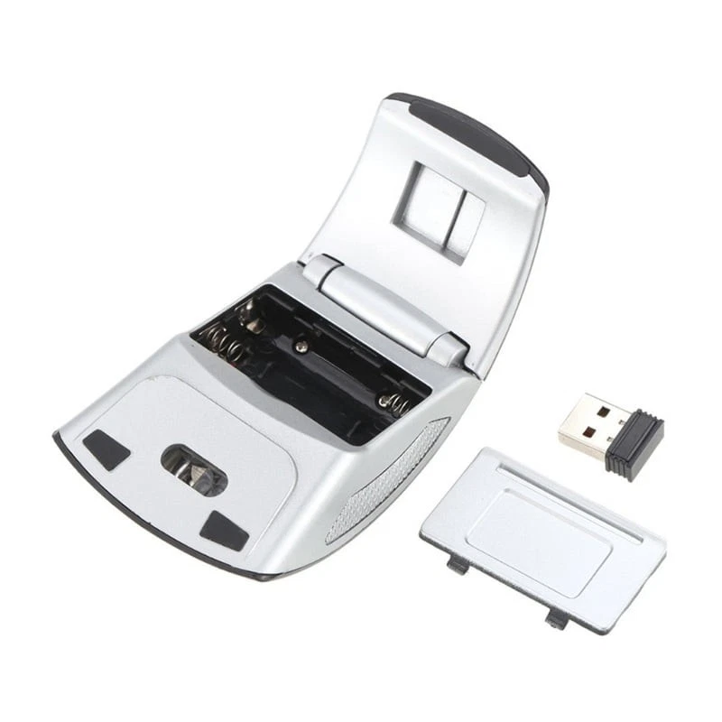 Silent Click Quiet Folding Optical Wireless Arc Mouse Portable Compact - Image 2 of 2