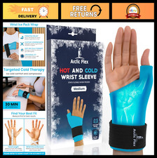 Extra Strength Hot & Cold Therapy Wrist & Thumb Ice Pack Wrap - Reusable Sleeve