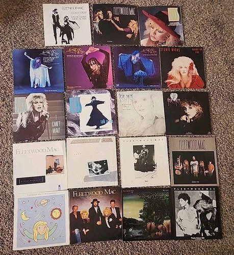FLEETWOOD MAC STEVIE NICKS 45 PICTURE SLEEVE LOT OF 19 "NO VINYLS" SARA GYPSY