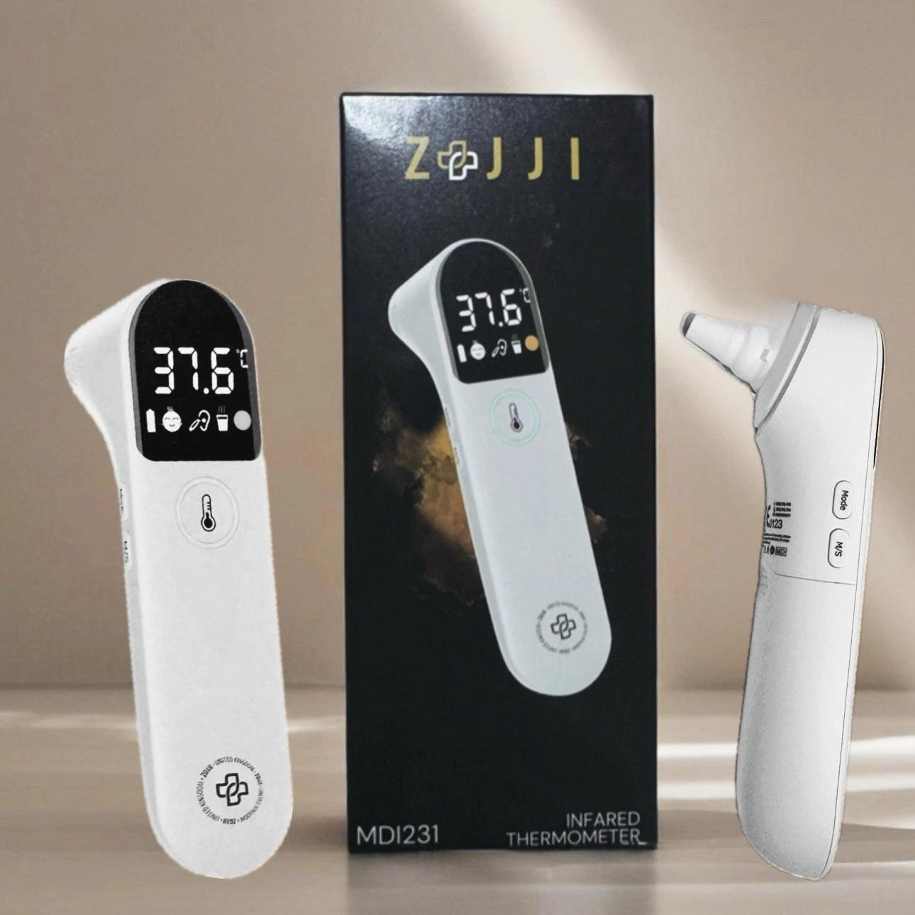 Digital Infrared Thermometer - Ear/Forehead -instant reading - Brand- Zojji UK
Opens in a new window