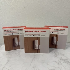 SwitchBot Door Alarm Contact Sensor, Smart Wireless Window Sensor, White 3 Pack